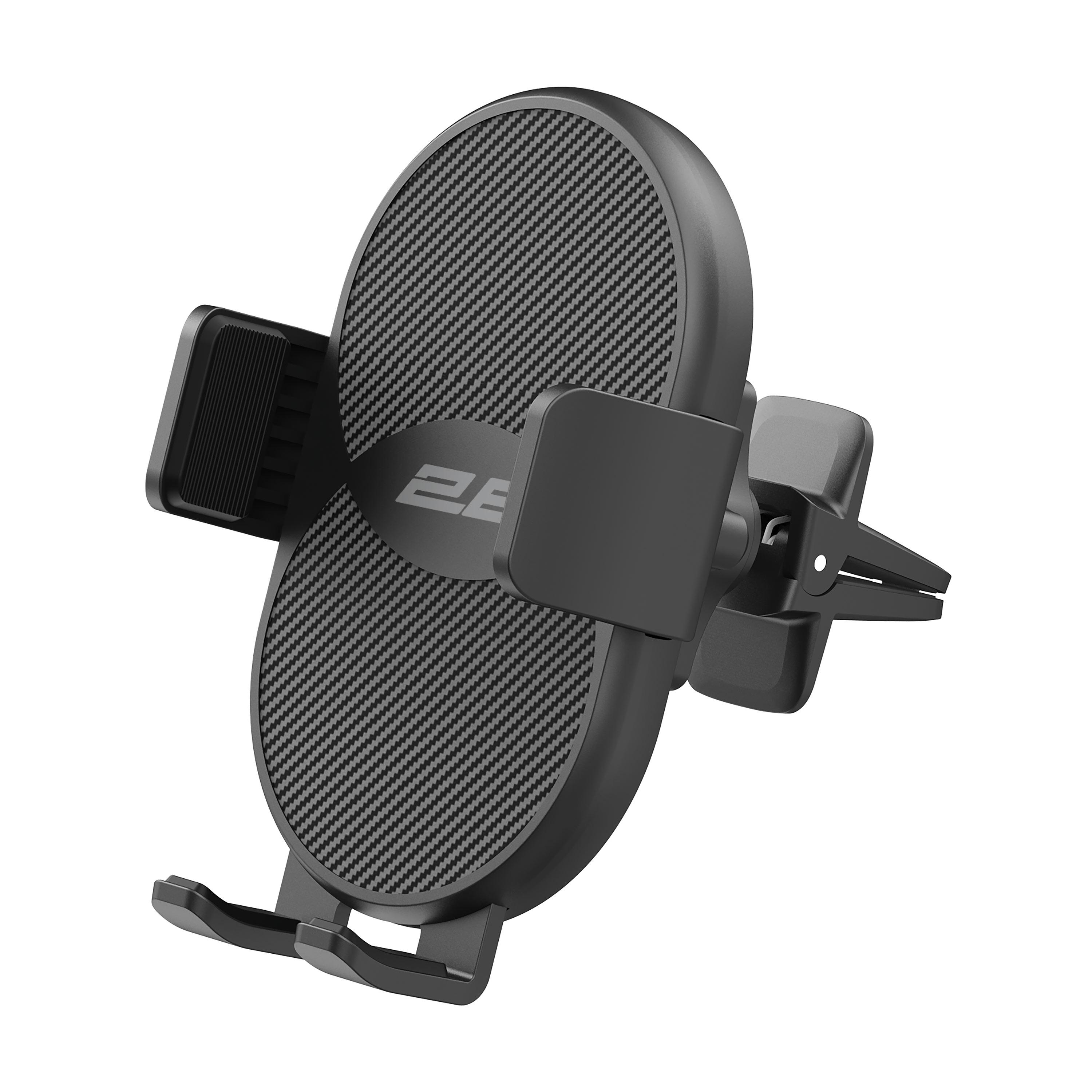 Тримач для смартфона в машину 2E Airvent діагональ 3,5-6,7" Чорний (2E-WCQ01-13)