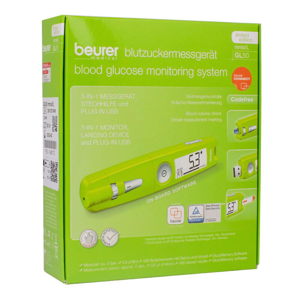 Глюкометр Beurer GL 50 з USB 3в1 Green (6698) - фото 5