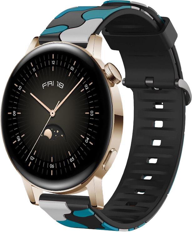 Ремінець Tactic Camouflage Huawei Watch GT3 42 мм Blue (32927-28)