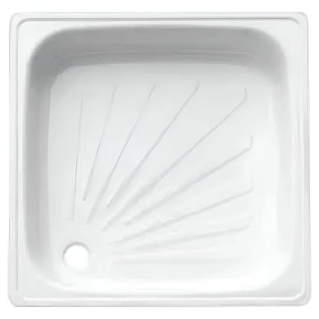 Душевой поддон KOLLER POOL CF701200E стальной квадратный 70х70 см (AKD13047)