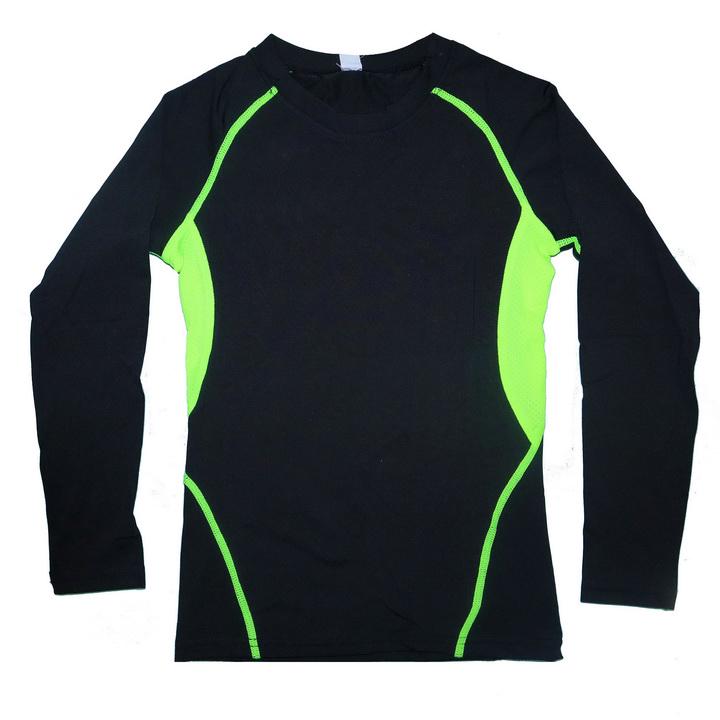 Комплект дитячої термобілизни Thermal Underwear Reflective Ventilation 145-155 см Black/Green (2876) - фото 3