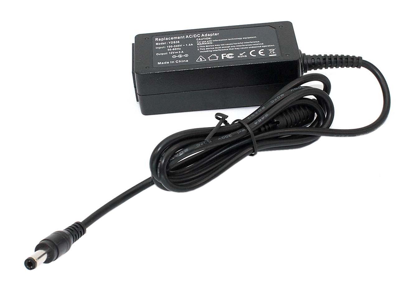 ᐉ Блок питания для монитора LCD 36W 12V 3A 5,5x2,5 мм (YDS36 OEM)