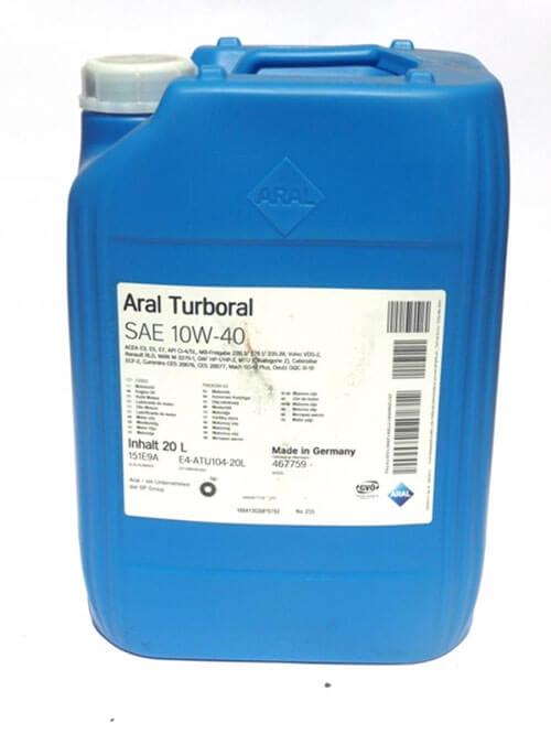 Моторное масло ARAL Turboral 10w40 20 л CI-4/SL E7