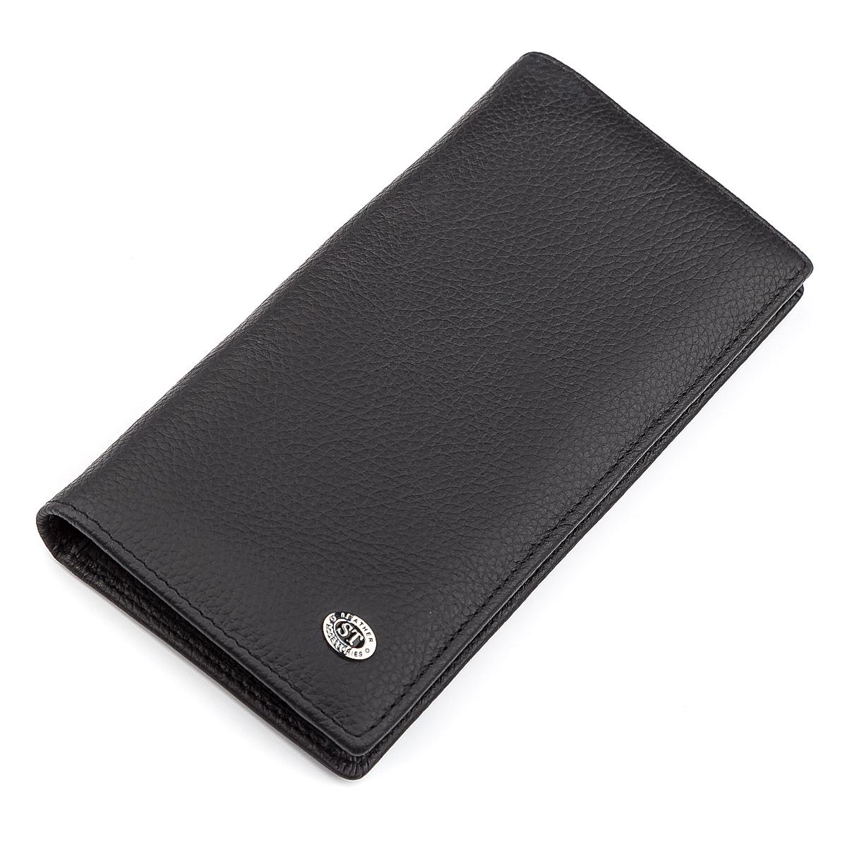 Мужчина купюрник ST Leather 18369 кожа Черный (23468)