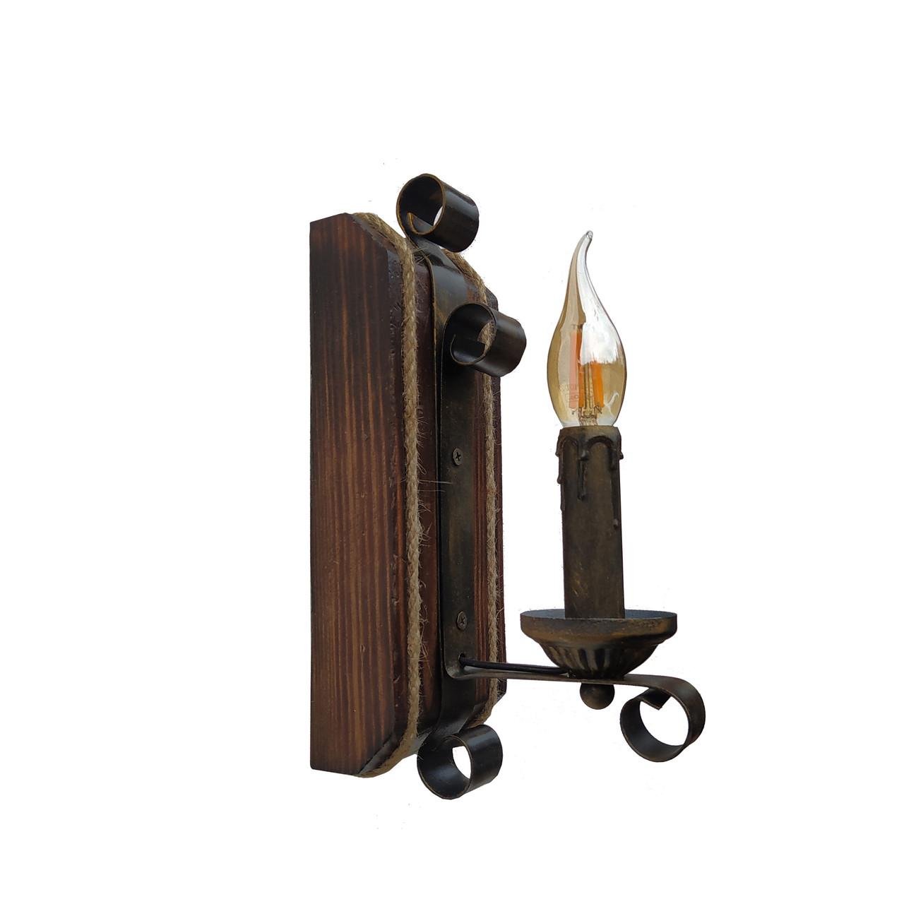 Бра Lighthouse LPR-20103/1W Свеча Коричневый (112176)