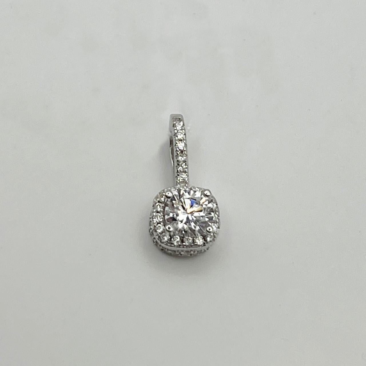 Серебряный кулон с кубическим цирконием 1,16 г (2480428448)