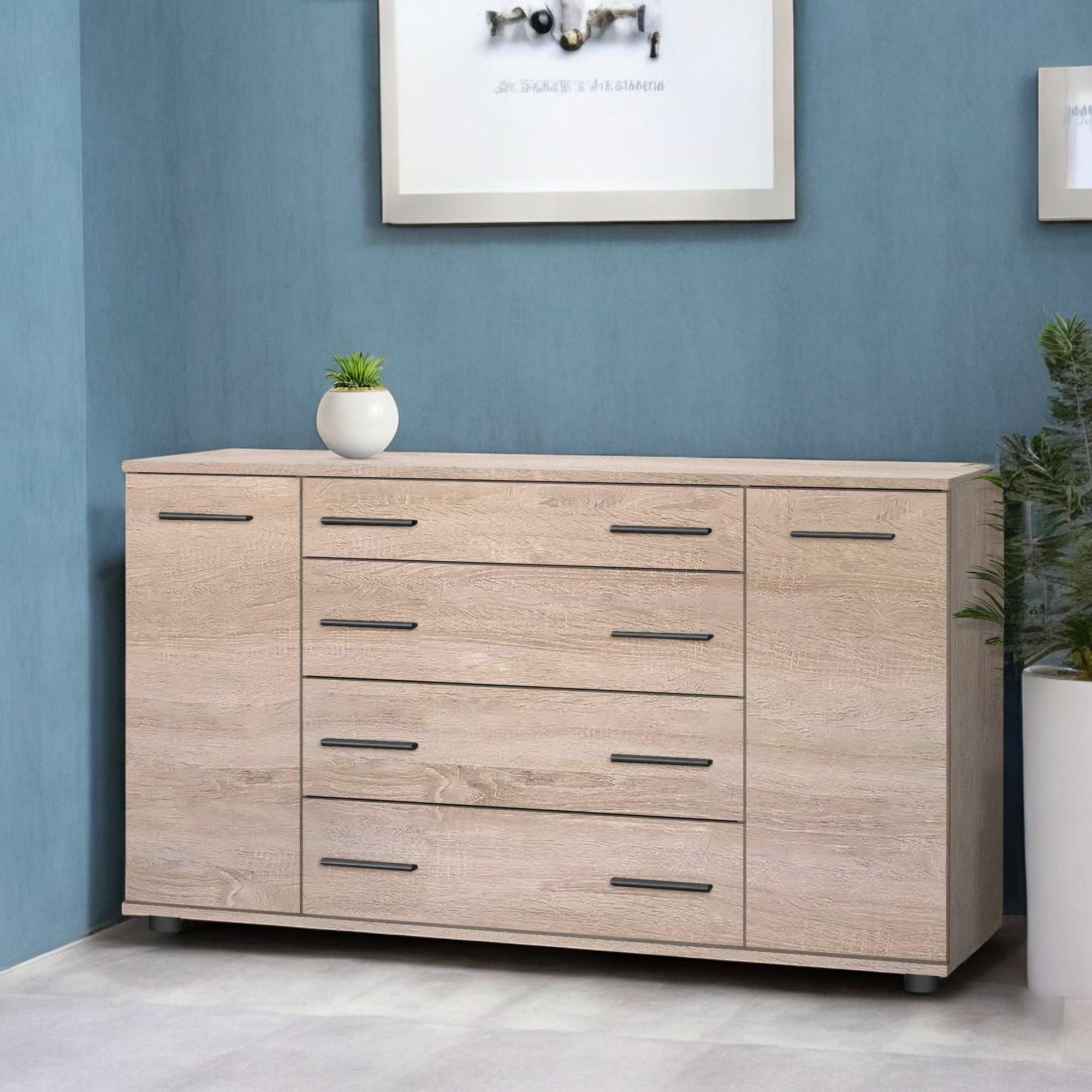 Комод большой для вещей в спальню и гостиную Дуб Сонома (О-4б) - фото 1 Комод большой для вещей в спальню и гостиную Дуб Сонома (О-4б) - фото 1