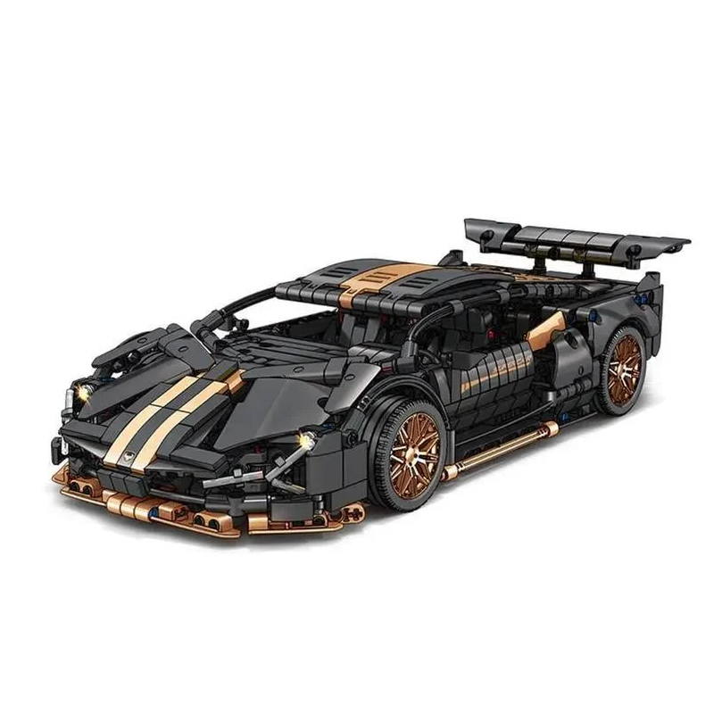 Конструктор Lamborghini на радиоуправлении масштаб 1:14 1259 дет. Black/Gold (0093)