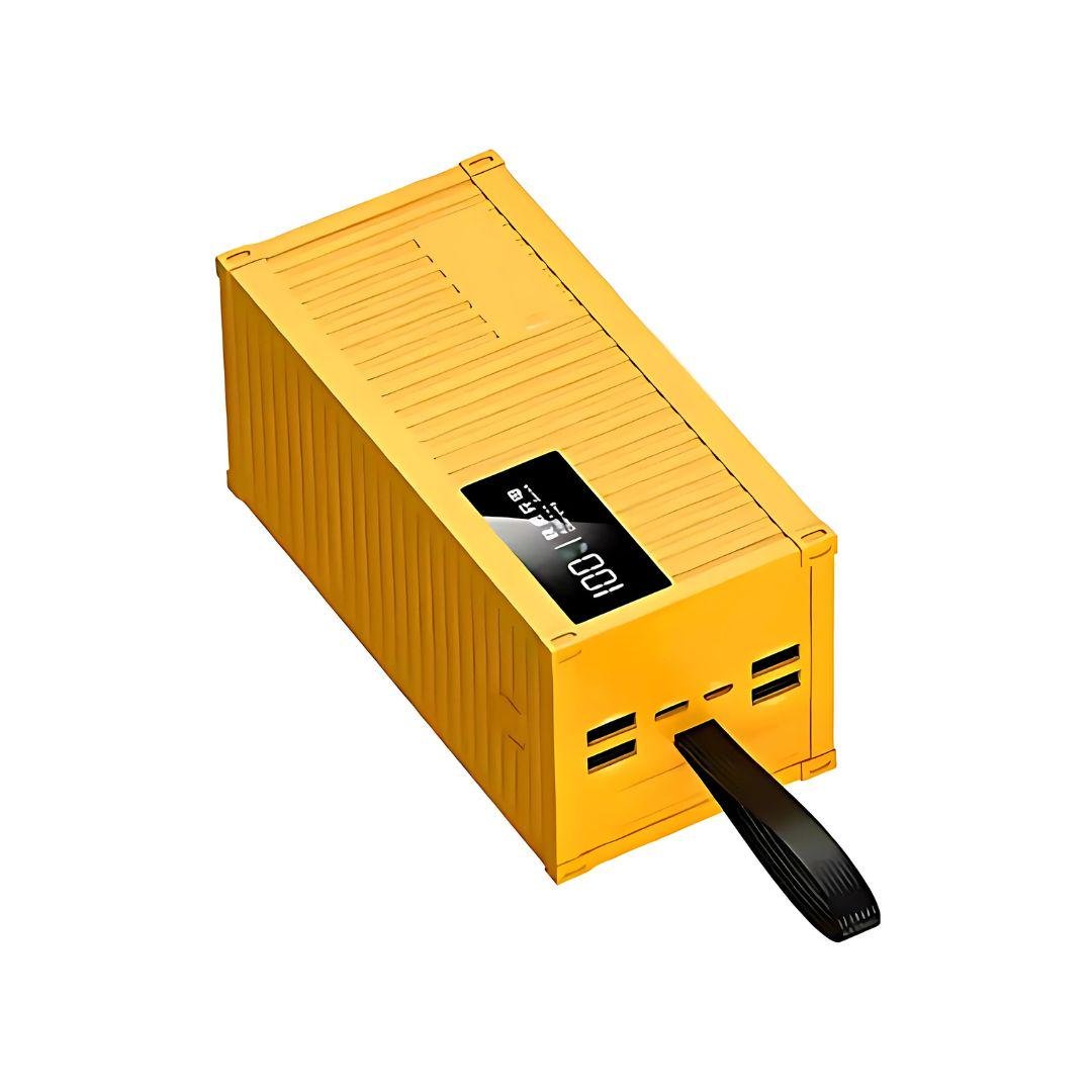 Аккумулятор портативный внешний с быстрой зарядкой и кабелями 20000 mAh Yellow (Powerbank_11_Yellow)