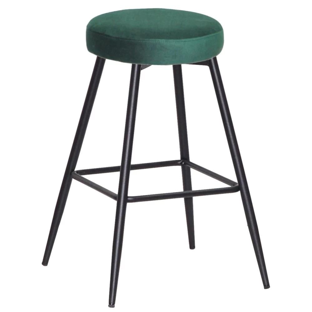Барный стул TABLET METALL 1036 бархат 80 см Зеленый (123753)