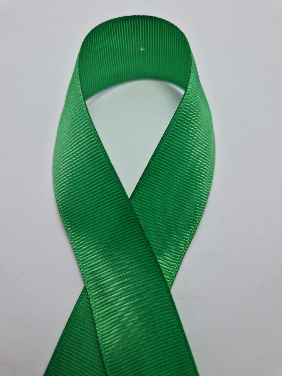 Стрічка репсова 2,5 см Зелений (1852828373)