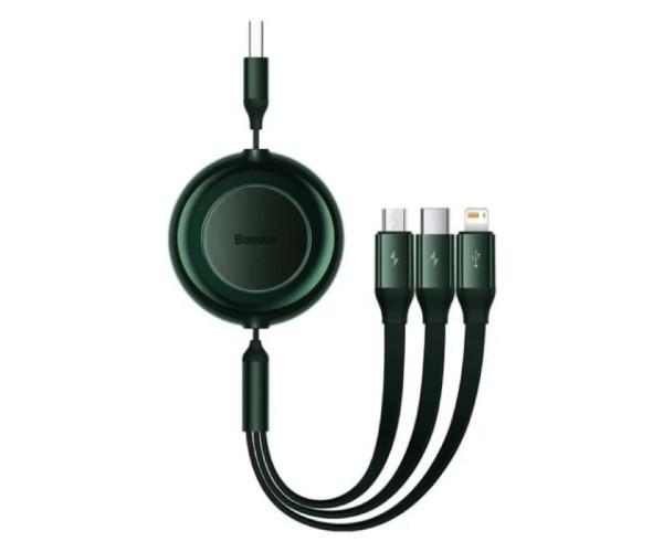 Кабель Data BASEUS Bright Mirror 2 Series USB to Lightning Type-C MicroUSB 3,5A 1,1 м Green