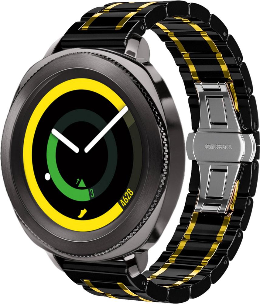 Ремінець керамічний Ceramo для Samsung Gear Sport Black/Gold (28731-02) Ремінець керамічний Ceramo для Samsung Gear Sport Black/Gold (28731-02)