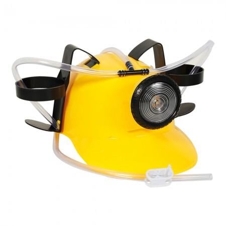 Шлем для пива с фонарем 27х18х0,5 см Желтый (1-661917417) - фото 2 Шлем для пива с фонарем 27х18х0,5 см Желтый (1-661917417) - фото 2