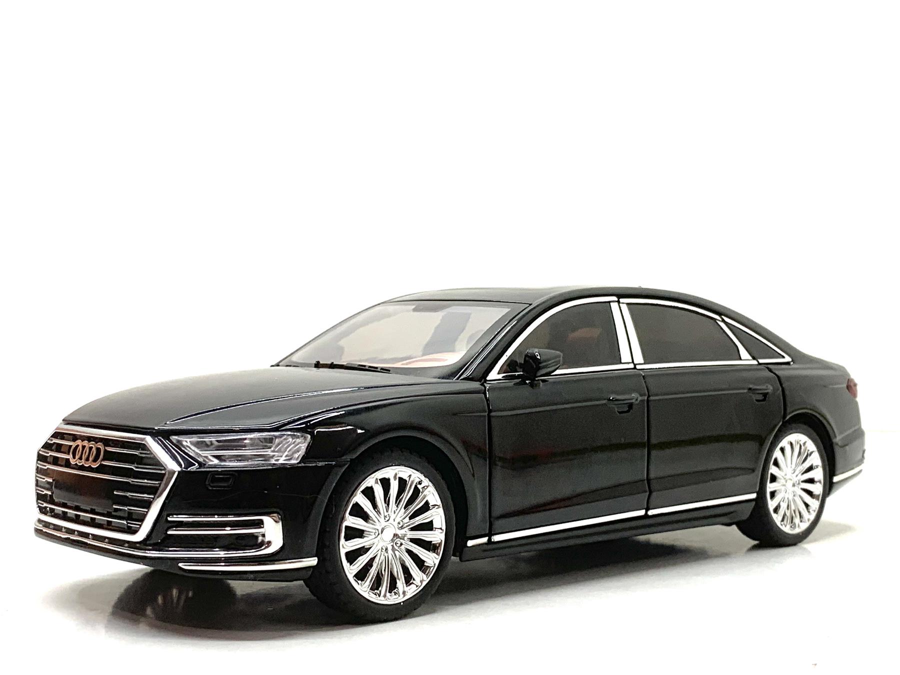 Машина АвтоСвіт Audi A8 инерционная масштаб 1:24 открываются двери/капот/багажник 20 см Черный (AP-2065)