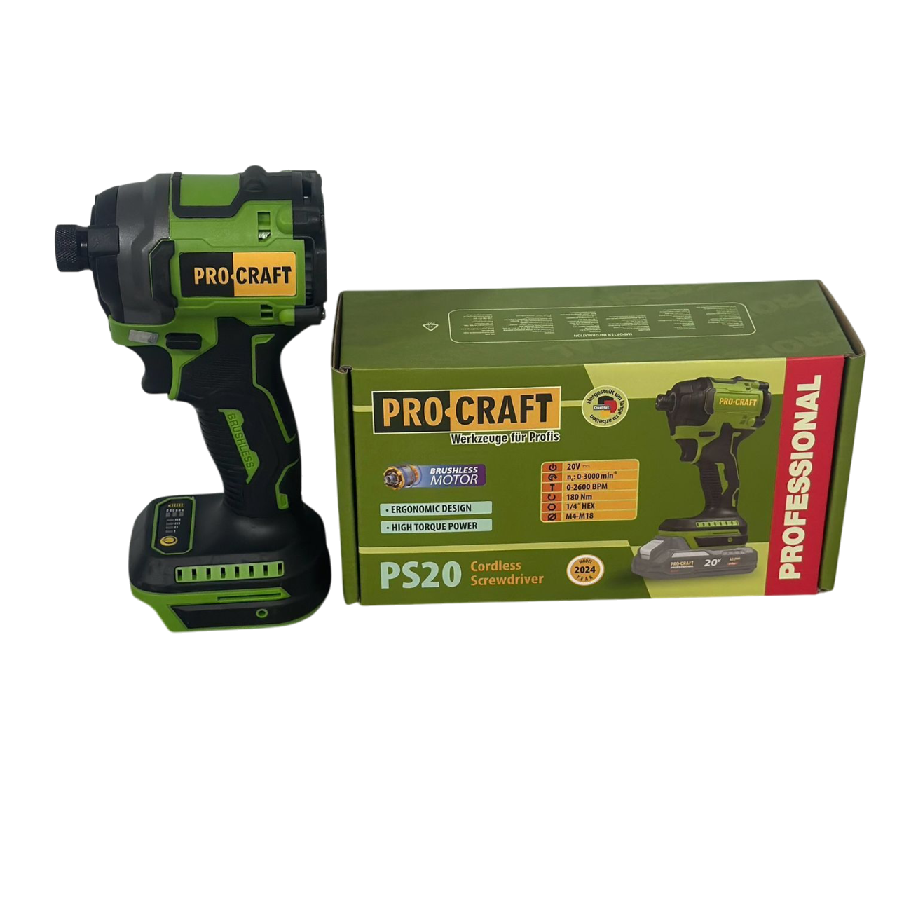 Гайковерт акумуляторний ProCraft PS20 20В 180 Нм безщітковий без АКБ та зарядного (032013) - фото 7
