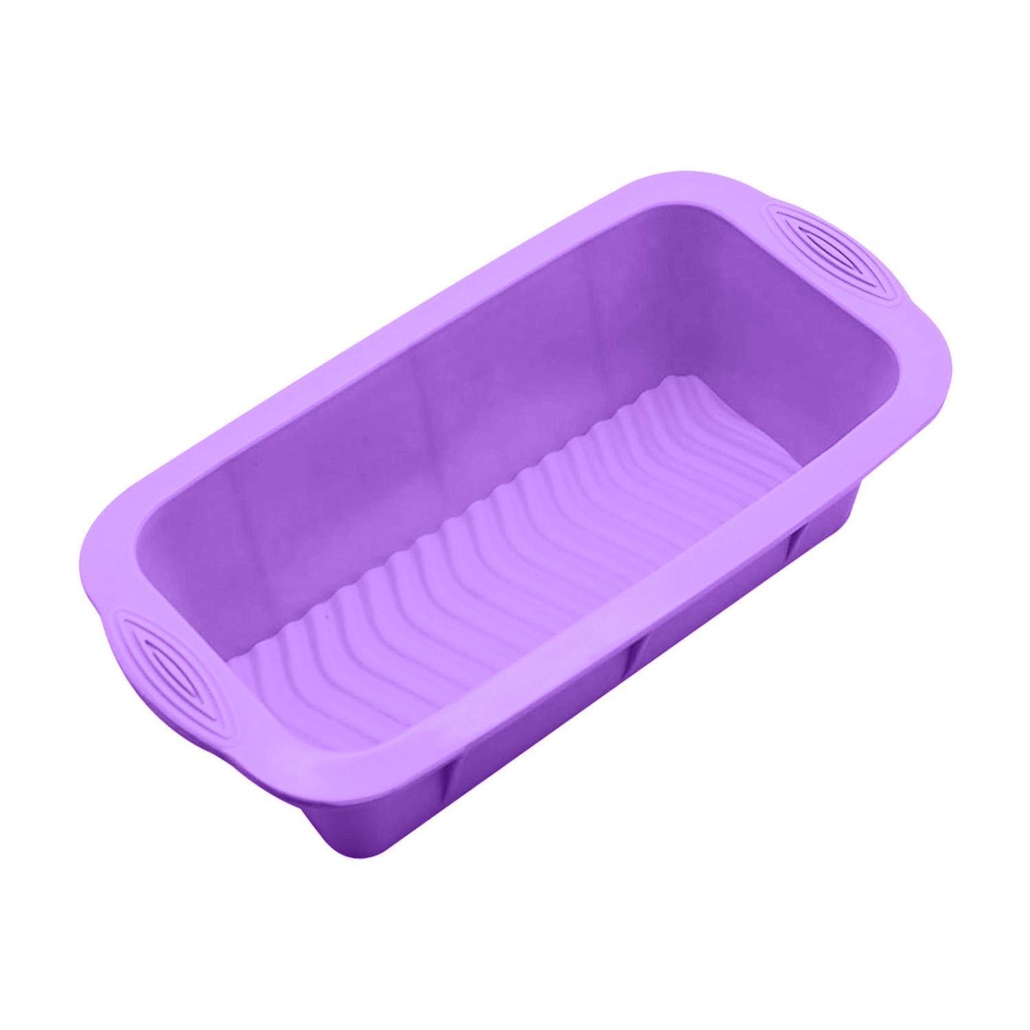 Форма для выпекания хлеба силиконовая 25х11,5х6 см Фиолетовый (87050) - фото 1
