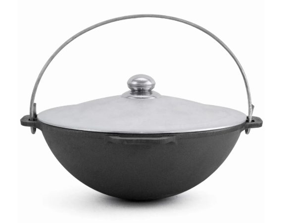 Котел чавунний азіатський Brizoll з алюмінієвою кришкою 6 л (KA06-4)