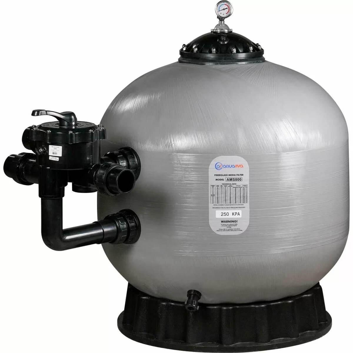 Фильтр песочный Aquaviva MSD 900 30 м.куб/ч D 900 мм загрузка 350 кг 63 мм боковой