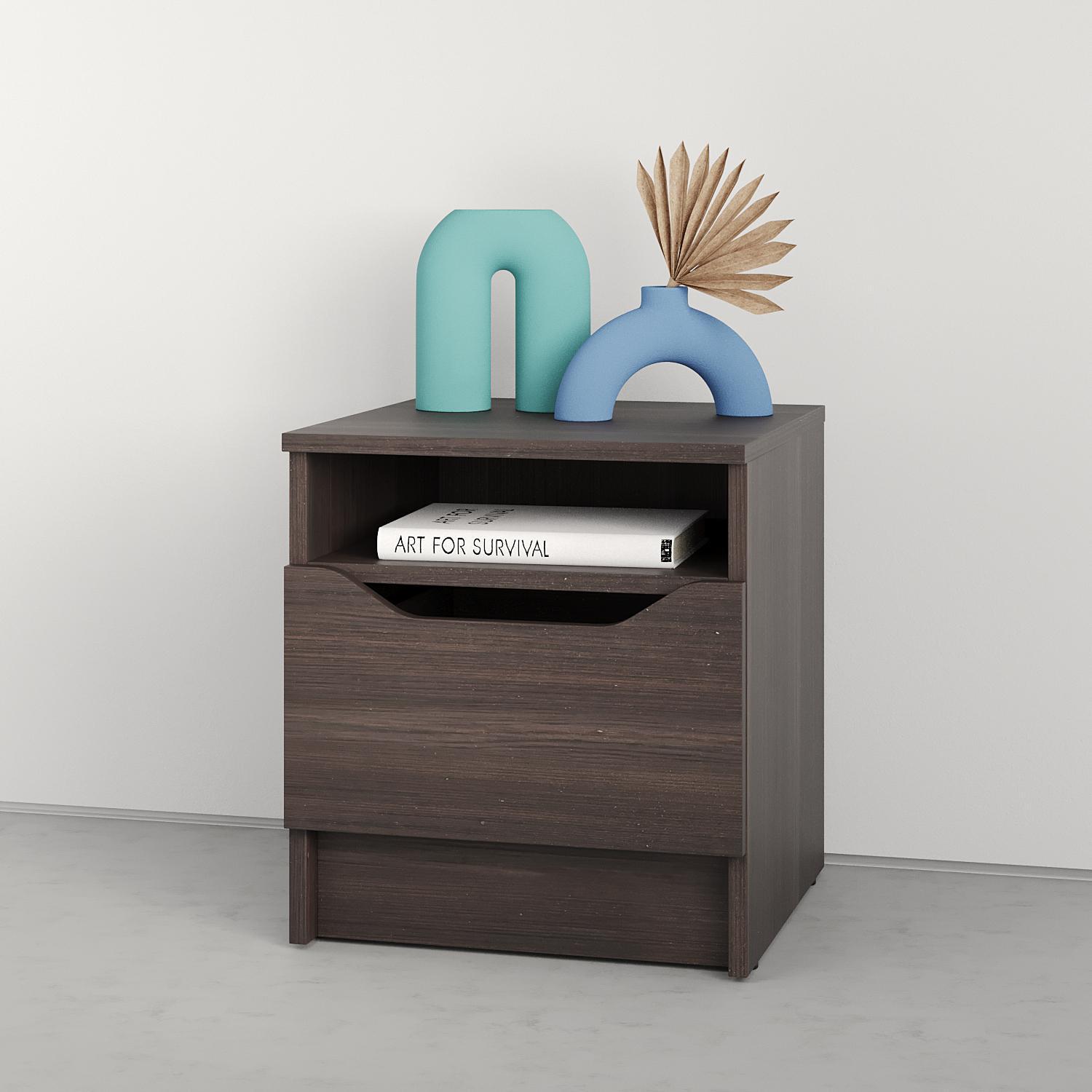 Тумба прикроватная MebelStar Лилу 40x40x44,5 см Дуб ристрето (MBS-1381) - фото 1