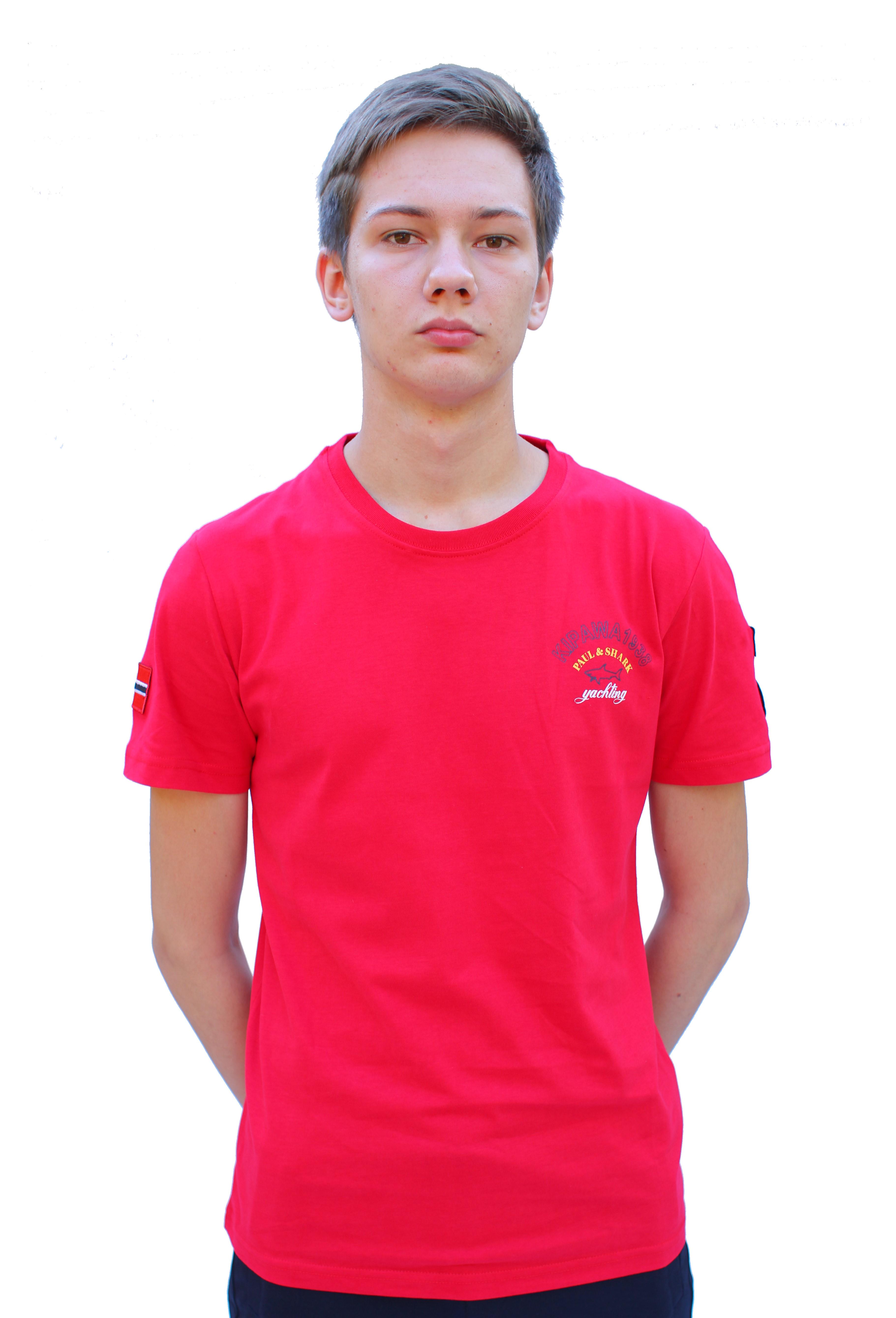 Футболка мужская Paul & Shark PS11972RD 2XL