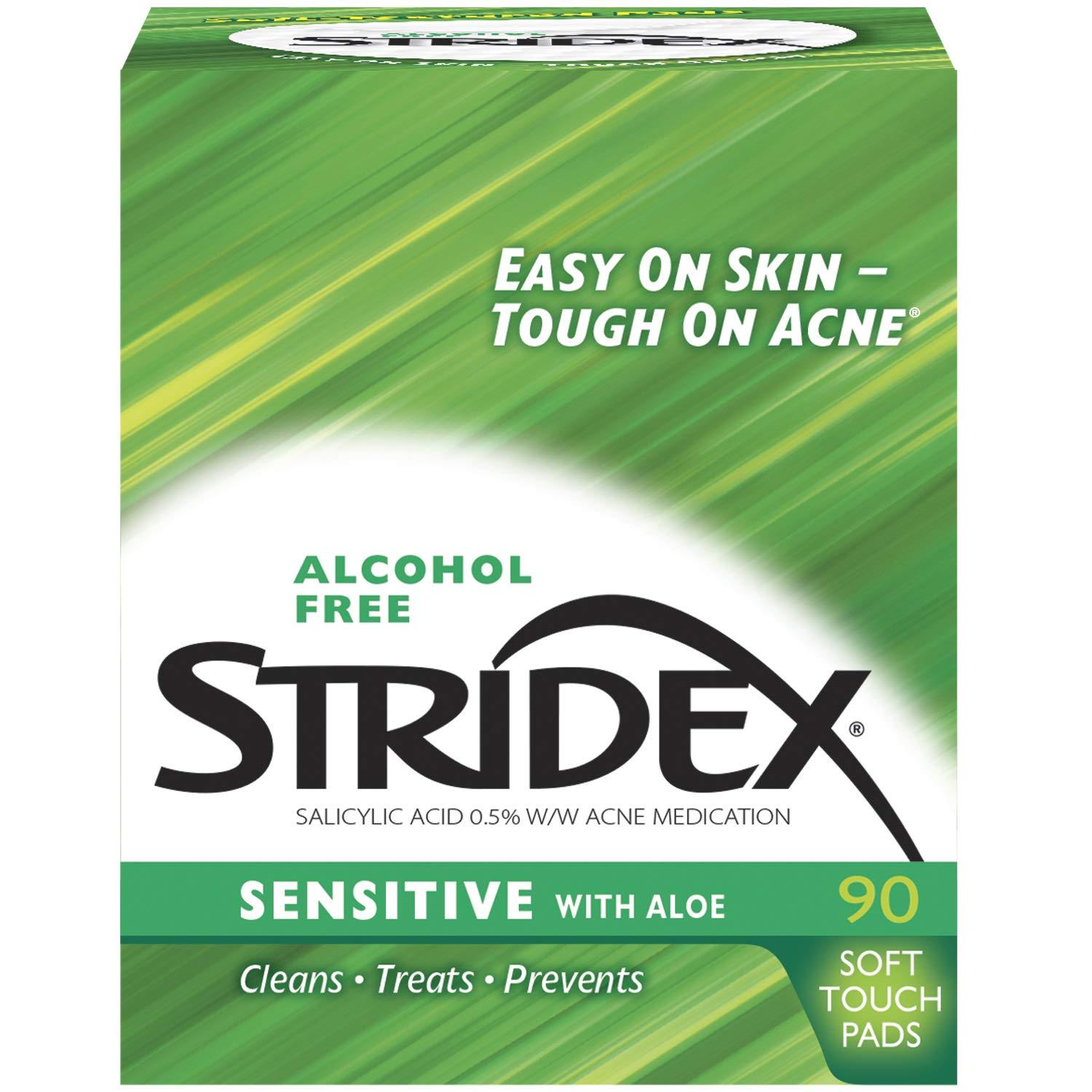 Очищающие диски для чувствительной кожи STRIDEX лечение акне Acne Pads With Aloe 90 шт. (234567) - фото 7 Очищающие диски для чувствительной кожи STRIDEX лечение акне Acne Pads With Aloe 90 шт. (234567) - фото 7