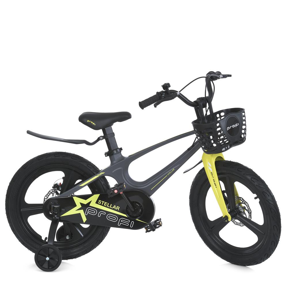 Дитячий велосипед PROF1 18" MB 181020 Чорний з жовтим (25184264)