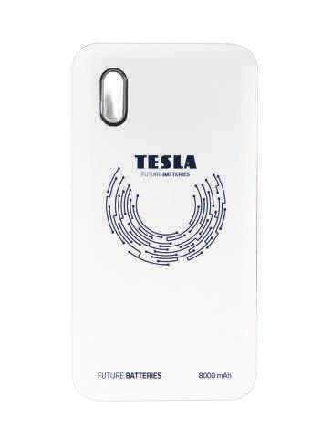 Повербанк TESLA QI Wireless 8000 mAh White