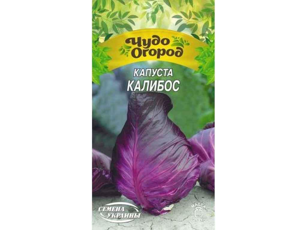 Семена Капуста Насіння України Чудо красноголовая КАЛИБОС 0,5 г 10 пачек (804741)