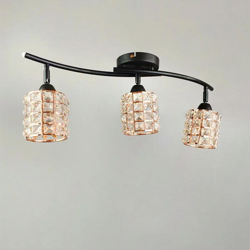 Люстра потолочная Light House NM-C14700/3A PKGD+BK на три лампы Золото