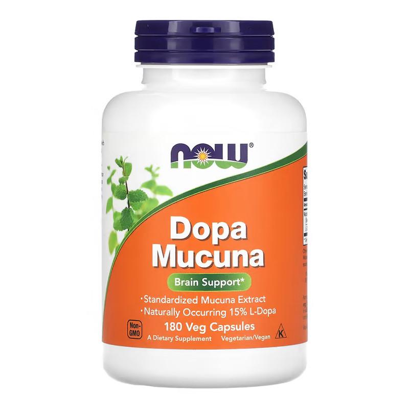 Екстракт мукуни NOW DOPA Mucuna 180 капс. (18772-01)