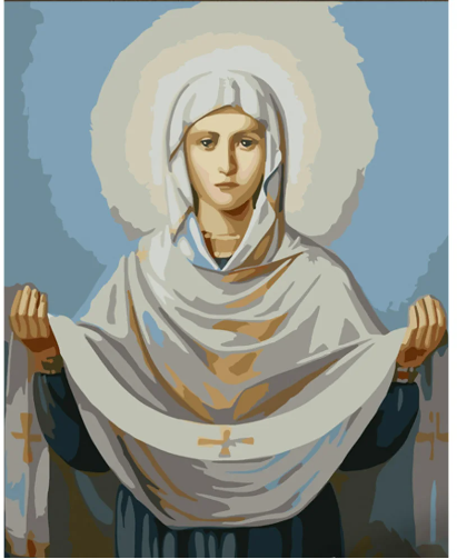 Картина за номерами Strateg Покрова 30x40 см (SS6750)