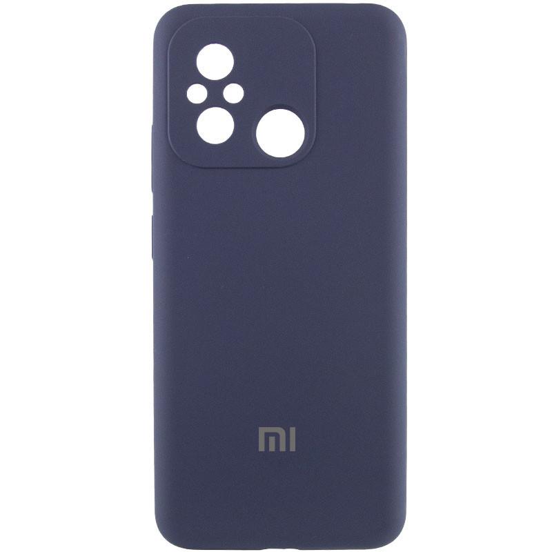 Протиударний чохол Silicone Cover Lakshmi Full Camera (AAA) with Logo для Xiaomi Redmi 12C Темно-синій / Midnight blue