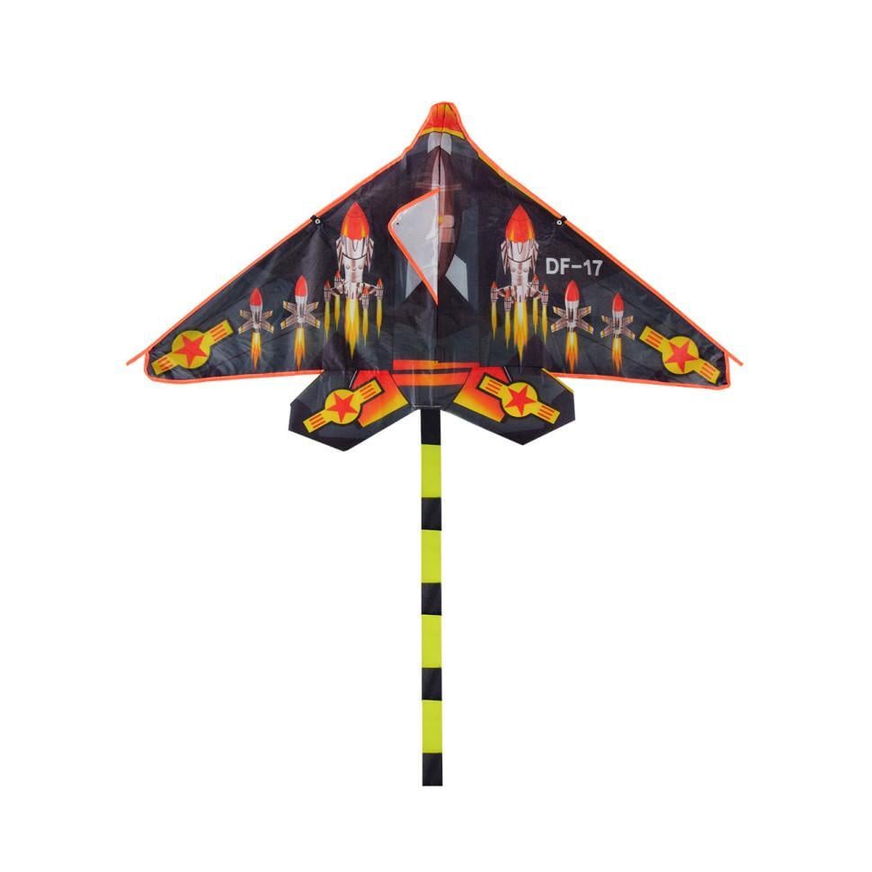 Дитяча іграшка Повітряний змій Літак VZ2212 200 см Чорний (26117260)