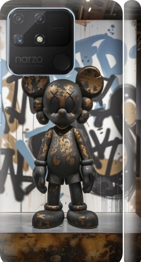 Чехол на Realme Narzo 50A Bronze kaws v2 (6098m-2514-42517)