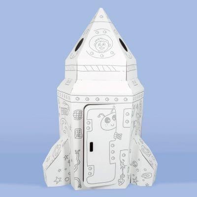 Дитячий ігровий набір картонна космічна ракета Tektorado для малювання - фото 4 Дитячий ігровий набір картонна космічна ракета Tektorado для малювання - фото 4