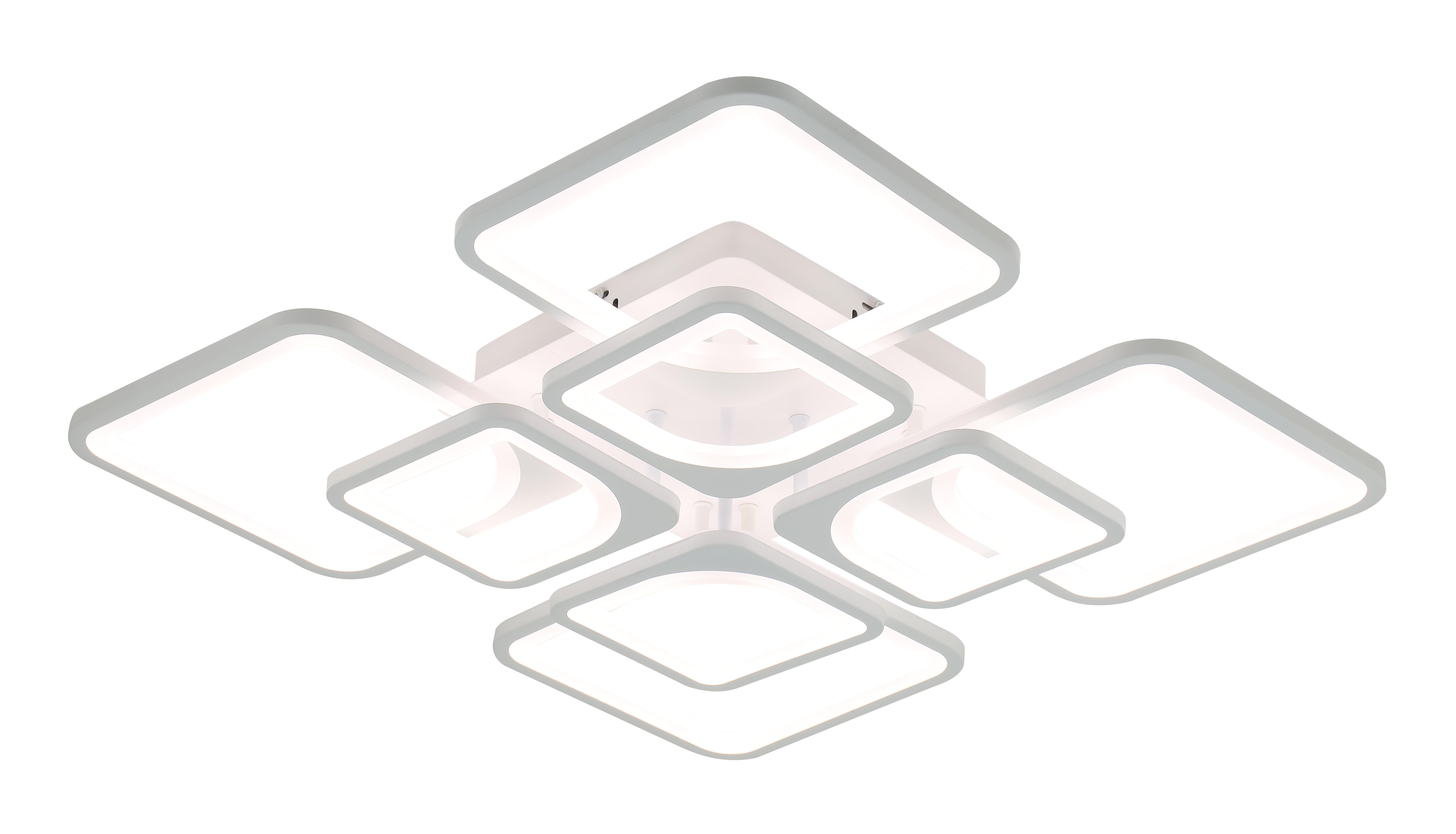 Люстра светодиодная Sirius 6109-8 WT 138W акриловая потолочная