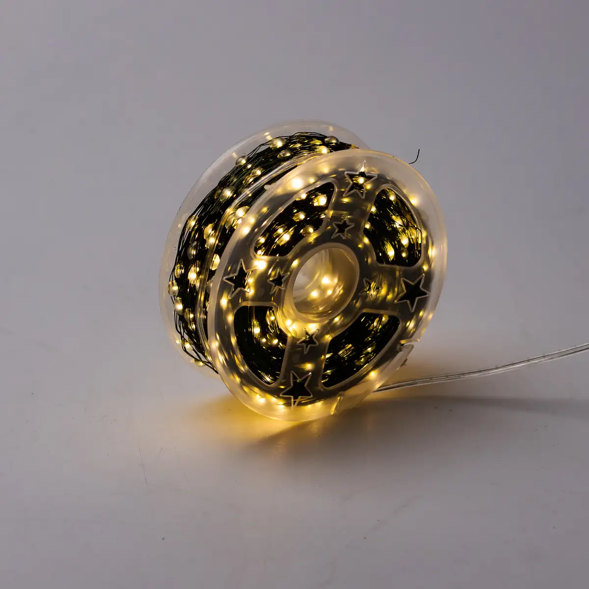 Гирлянда нить GarlandoPro 1000L100MGY Роса 1000 LED 100 м от сети Желтый (118-107-11000L100MGY) - фото 2