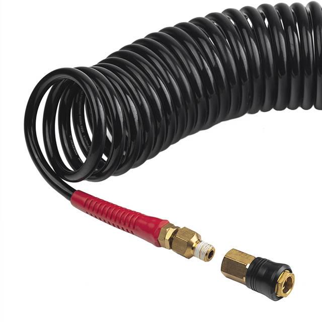 Шланг Intertool PT-1794 Storm M-Flex спиральный полиуретановый с поворотным шарниром 6,5х10 мм 15 м - фото 4