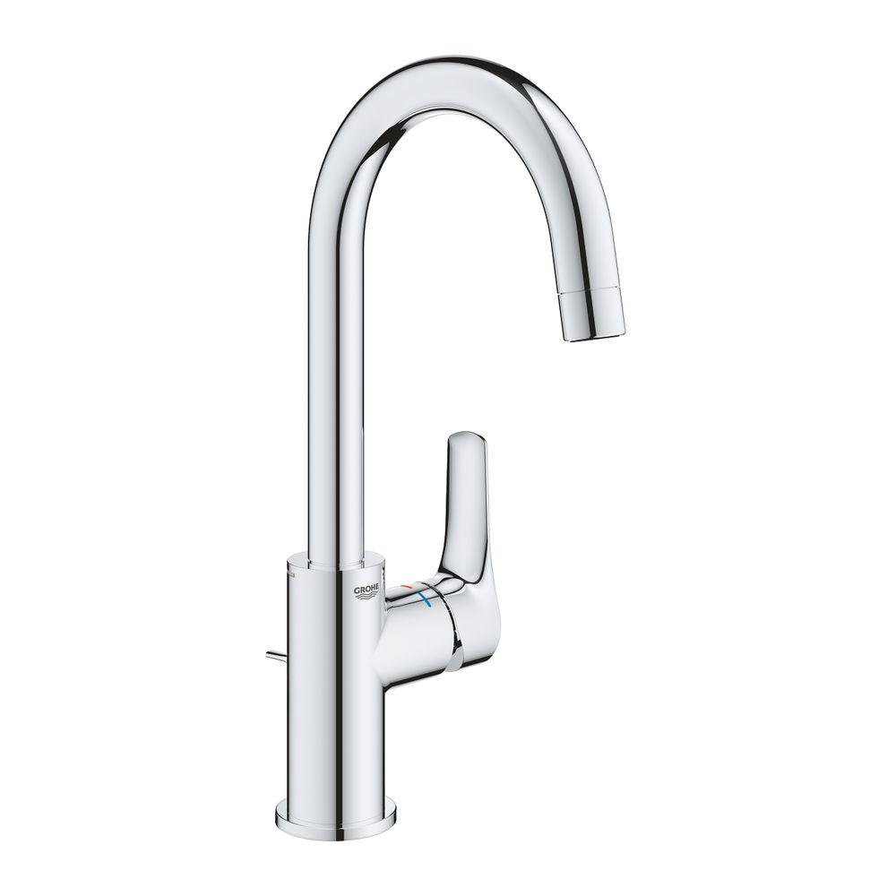 Змішувач для умивальника Grohe Eurosmart New L-Size з донним клапаном Хром (23537003)