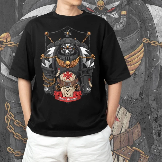 Футболка чоловіча з принтом WarHammer 40K Black Templare р. 48 (2896479283)