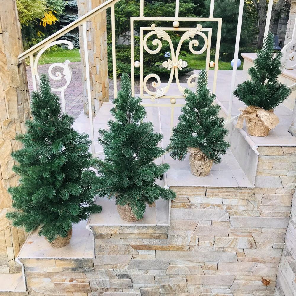 Ялинка лита Premium в мішковині 70 см Зелений (100/70/G) - фото 8 Ялинка лита Premium в мішковині 70 см Зелений (100/70/G) - фото 8