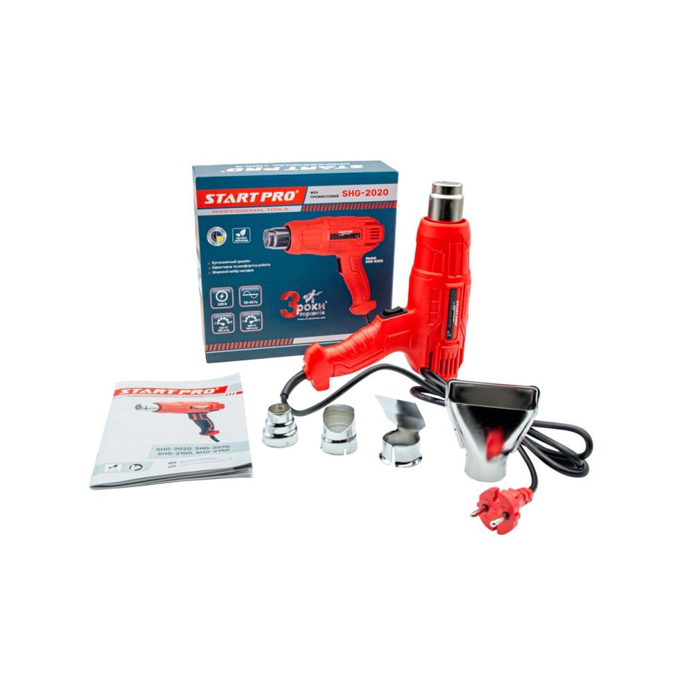 Фен промисловий SHG-2020 START PRO (25626278) - фото 8 Фен промисловий SHG-2020 START PRO (25626278) - фото 8