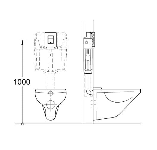 Кнопка змиву пневматична до інсталяції Grohe Skate Cosmopolitan 38732SH0 Білий - фото 6