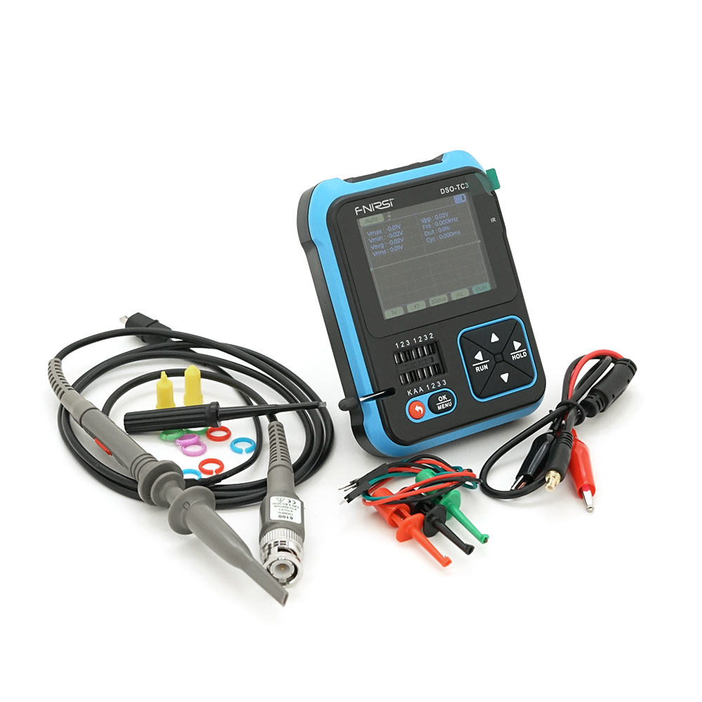 Осцилограф FNIRSI DSO-TC3 багатофункціональний 3в1 високовольтний щуп P6100 (YUT_V6715)