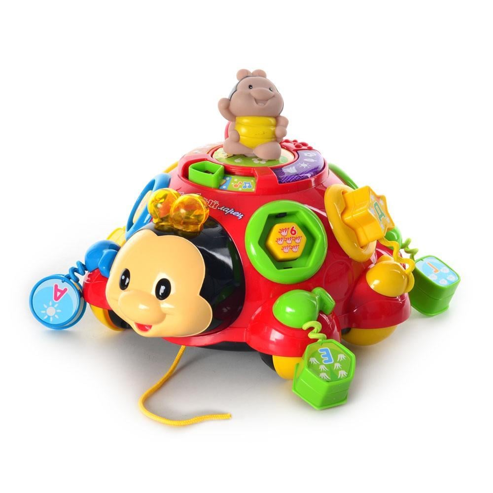 Игрушка-каталка детская Божья коровка интерактивная (957)