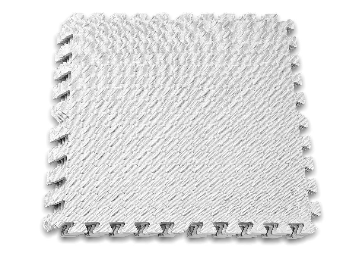 Мат-пазл EasyFit SwallowTail EVA 120х120х1 см Белый (EF-1950-W)