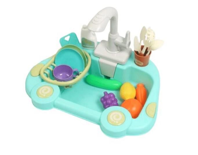 Дитячий ігровий набір Кухня у формі машини 19 деталей Синій (1305a7bc) - фото 5 Дитячий ігровий набір Кухня у формі машини 19 деталей Синій (1305a7bc) - фото 5