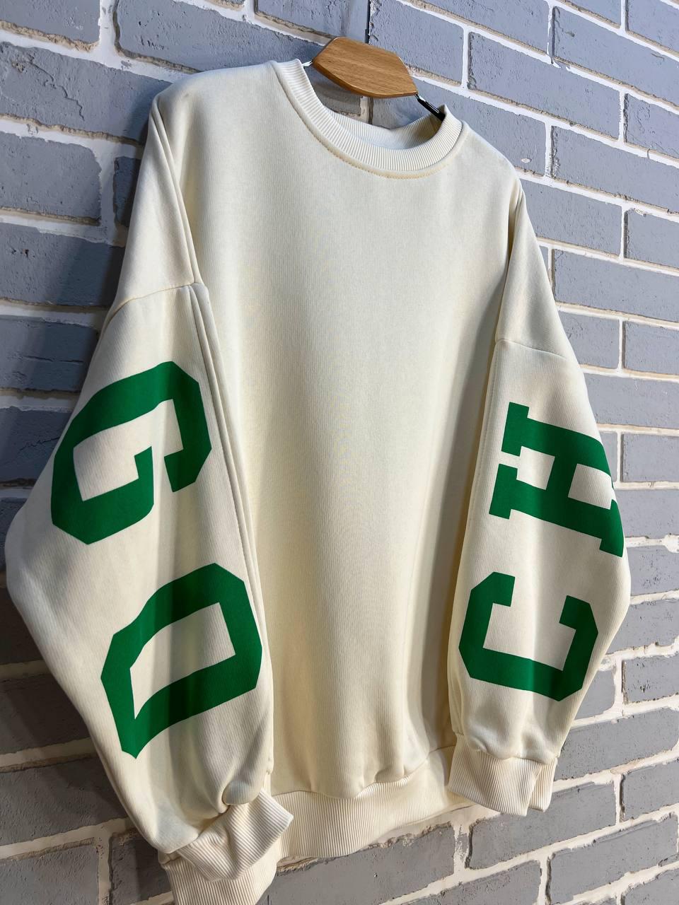 Свитшот женский DAVRAS 8174 CHICAGO удлиненный утепленный на флисе OS Молочный (1240) - фото 7 Свитшот женский DAVRAS 8174 CHICAGO удлиненный утепленный на флисе OS Молочный (1240) - фото 7