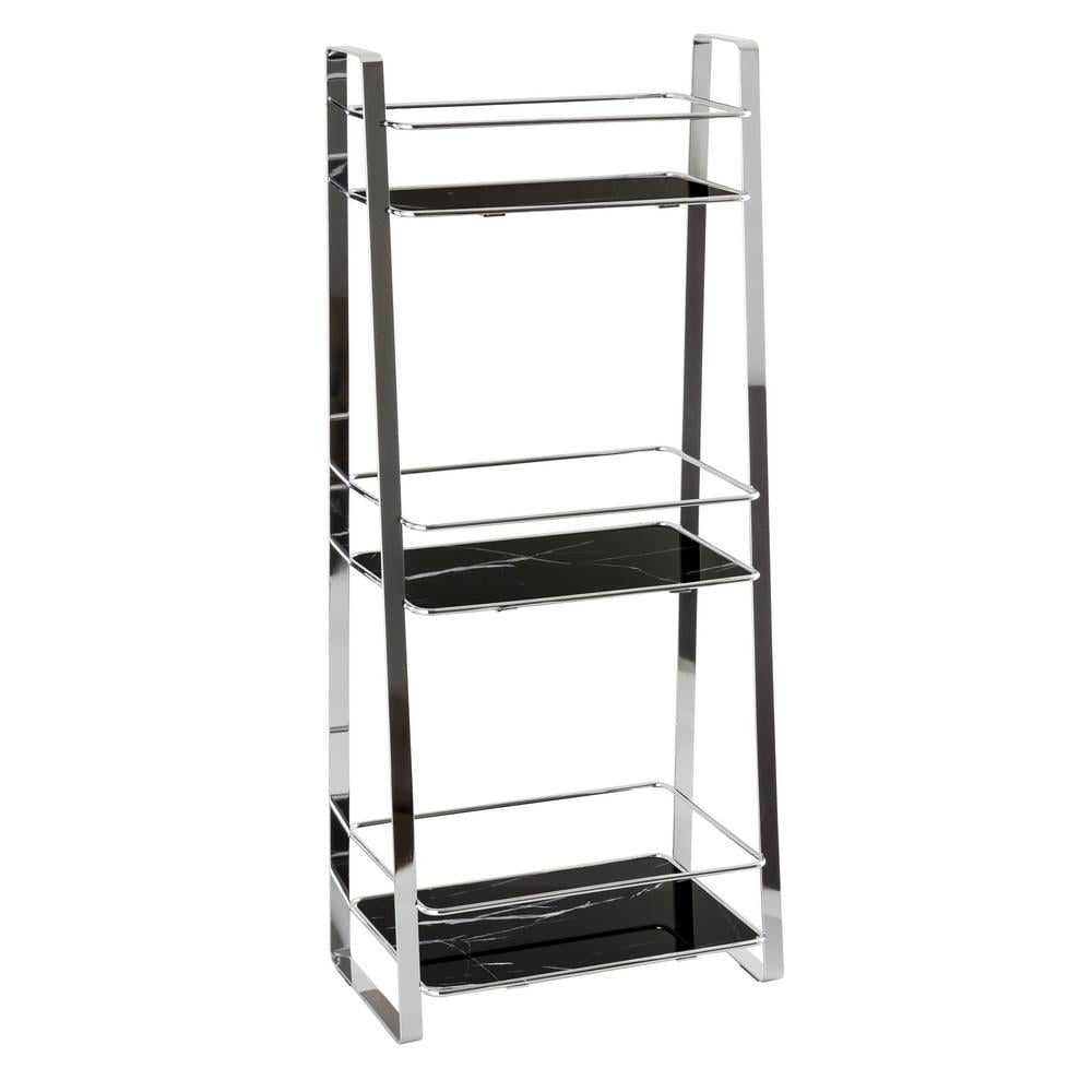 Етажерка AWD Interior 3-х ярусна 65,2x27,3x18 см Чорний (AWD02042013) Етажерка AWD Interior 3-х ярусна 65,2x27,3x18 см Чорний (AWD02042013)